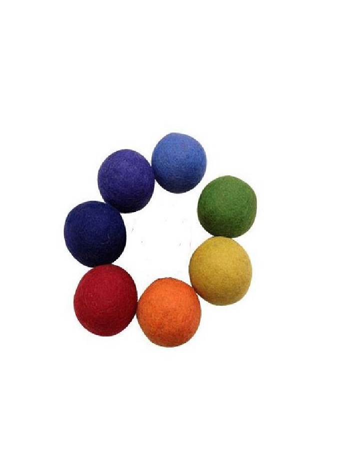 pelota de color fieltro