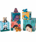 Pirámide Apilable con Figuritas de Madera Animales - Imagen 2