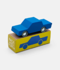 Coche de madera azul Back and forth Waytoplay Saltimbanquikids