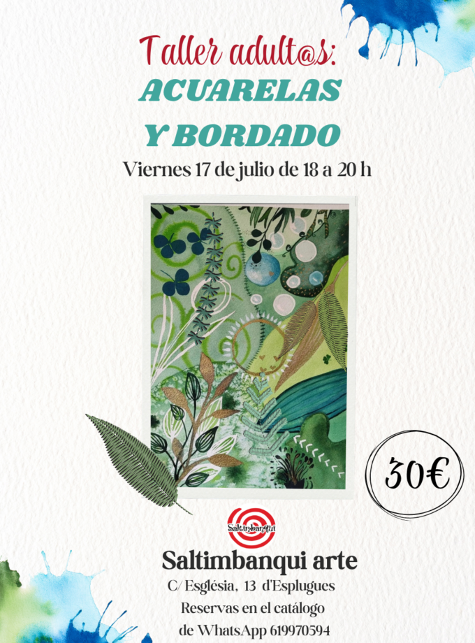 Taller de Acuarela y bordado